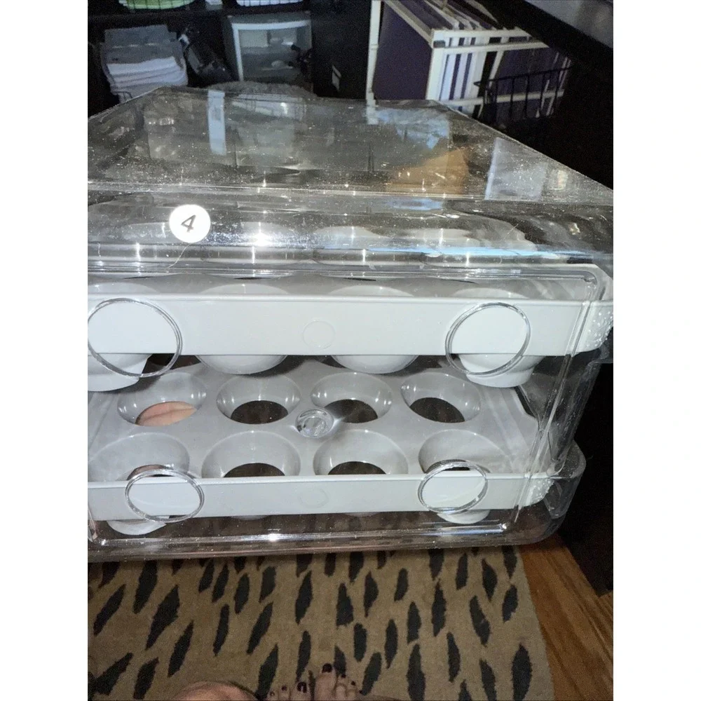 Phantom‎ Chef Double Layer 40 Count Gray  Egg Holder Container